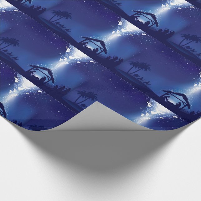 Papel de regalo/pesebre del navidad (Esquina)