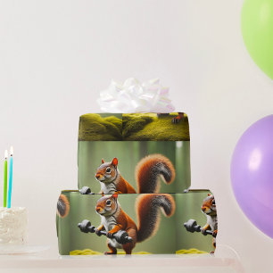 Papel De Regalo Pesos de elevación de ardillas