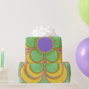 Papel De Regalo Pétalos de flor de verano salpicado de color