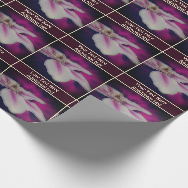 Papel De Regalo Pétalos de flores Clematis Personalizados (Esquina)