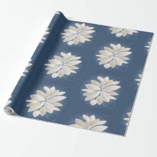 Papel De Regalo pétalos de piedra blanca