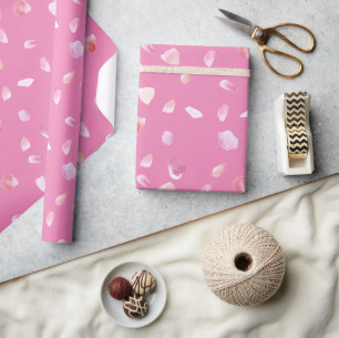Papel De Regalo Pétalos rosa rosados