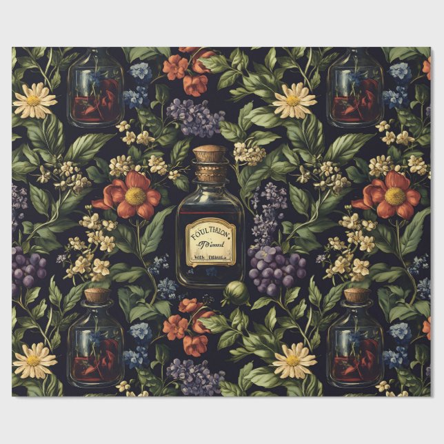 Papel De Regalo Pétalos venenosos (Superficie plana)