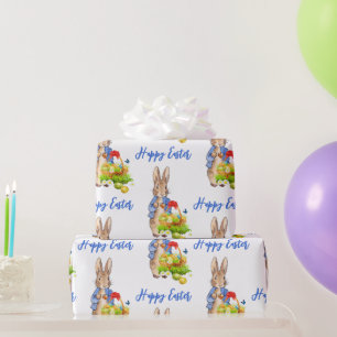 Papel De Regalo Peter el conejo Easter Eggs Happy Easter