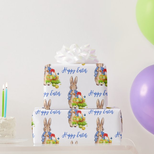 Papel De Regalo Peter el conejo Easter Eggs Happy Easter (Regalos de fiesta)