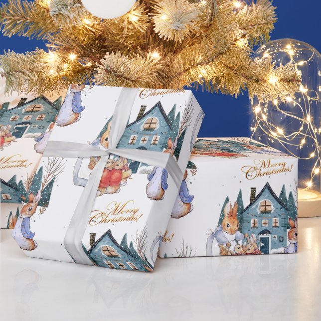 Papel De Regalo Peter los Navidades de conejo comprando (Vacaciones)