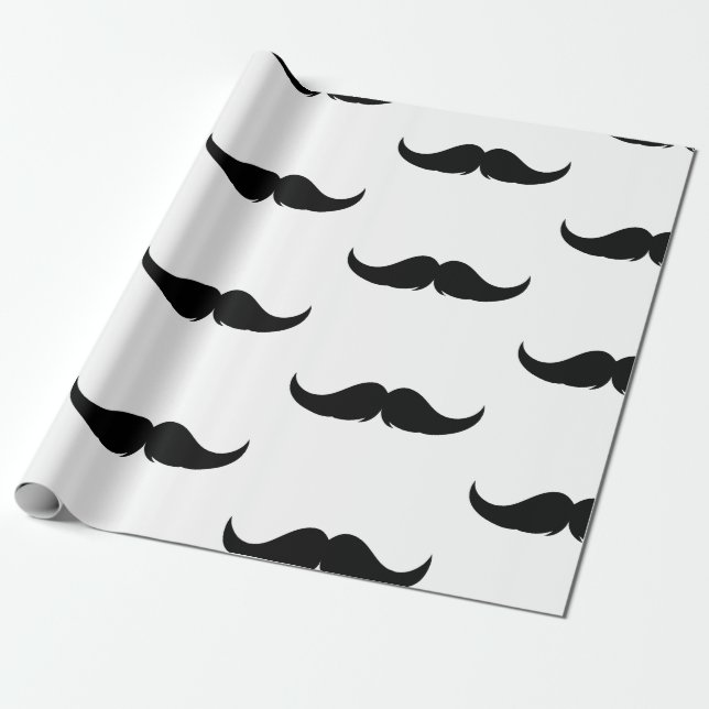 Papel De Regalo Petite Handlebar Mustache (Desenrollado)