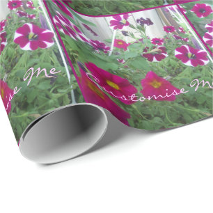 Papel De Regalo Petunias rosadas