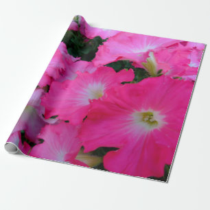 Papel De Regalo Petunias rosadas