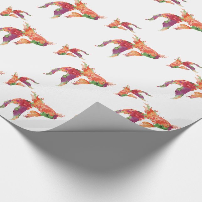 Papel De Regalo pez acuático (Esquina)