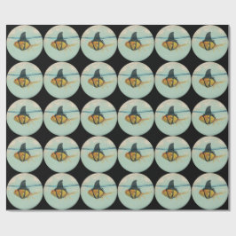 Papel De Regalo Pez dorado con aleta de tiburón