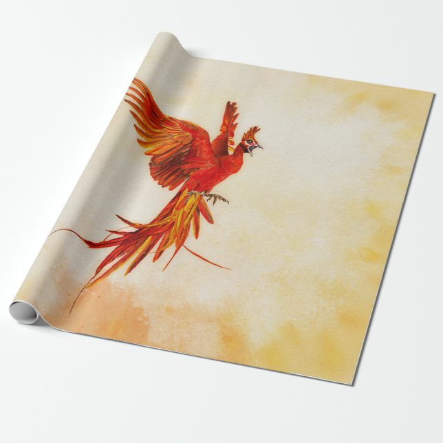 Papel De Regalo Phoenix Rising - #2 (Desenrollado)