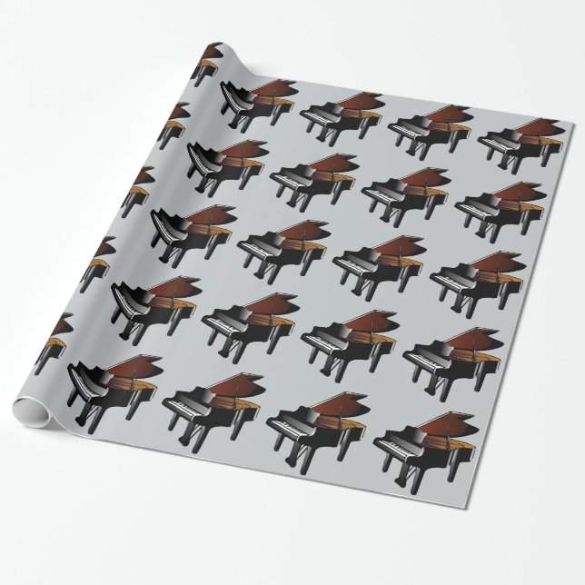 Papel De Regalo Piano (Desenrollado)