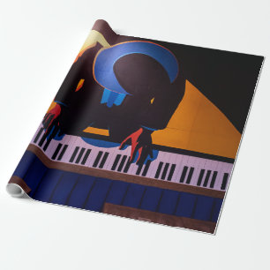 Papel De Regalo Piano asombroso