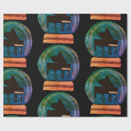 Papel De Regalo Piano en un globo de nieve