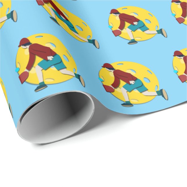 Papel De Regalo Pickle Ball (Esquina del rollo)