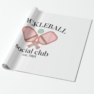 Papel De Regalo Pickle Ball Social Club EST 1965 Hombres Mujeres