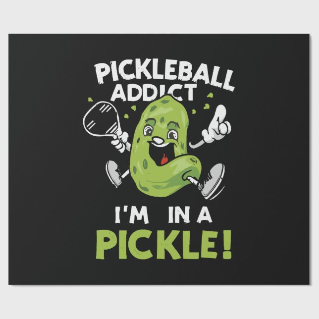 Papel De Regalo Pickleball Divertido (Superficie plana)