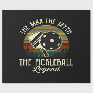 Papel De Regalo Pickleball- El hombre, El mito, La leyenda 
