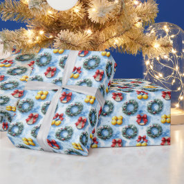 Papel De Regalo Pickleball temática de Navidad