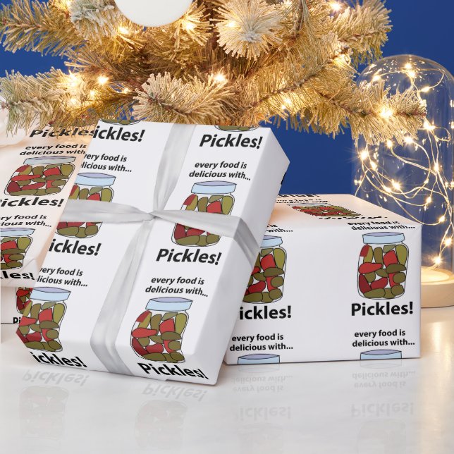 Papel De Regalo Pickles Cada Comida Es Deliciosa Con Pickles (Vacaciones)