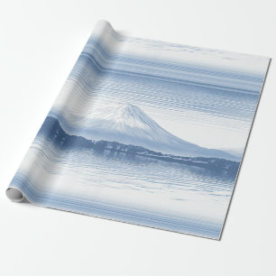 Papel De Regalo Picos brumosos: paisaje montañoso al acuarela