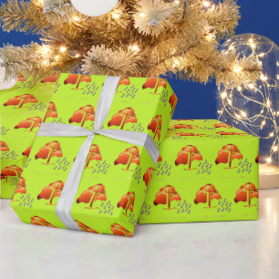 Papel De Regalo Pidiendo Navidad verdoso