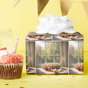 Papel De Regalo Pie De Apple Por Ventana De Farmhouse