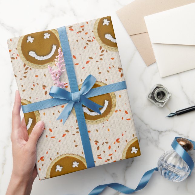 Papel De Regalo Pie de calabaza de Acción de Gracias (Regalar)