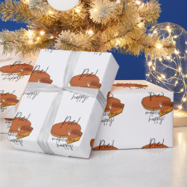 Papel De Regalo Pie me hace feliz