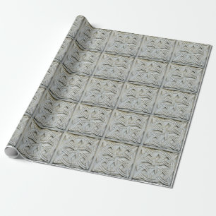 Papel De Regalo Piedra cristiana tallando patrón antiguo