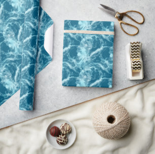 Papel De Regalo Piedra de luna del mar profundo