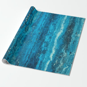 Papel De Regalo Piedra de mármol azul