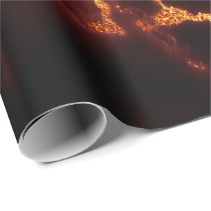 Papel De Regalo Piedra de mármol del VIP del negro abstracto rojo