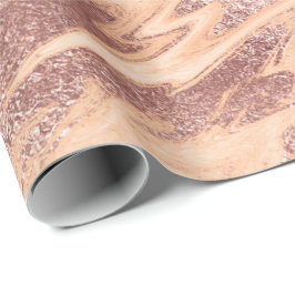 Papel De Regalo Piedra de mármol Rubor de cobre de polvo de oro Ro