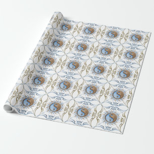 Papel De Regalo Piedra y Agua Yin Yang