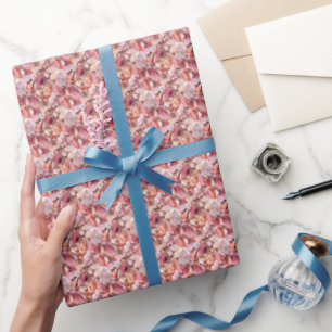 Papel De Regalo Piedras preciosas tonos de rosa