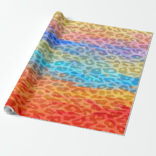 Papel De Regalo Piel de impresión de leopardo retro