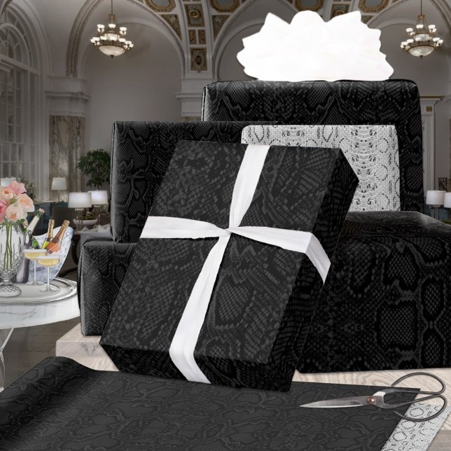 Papel De Regalo Piel de serpiente Black On Black Anaconda (Subido por el creador)