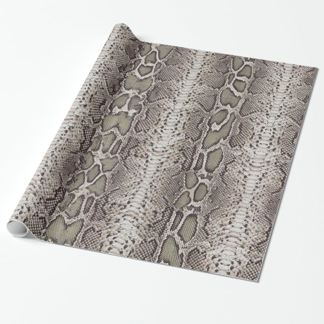Papel De Regalo PIEL de SERPIENTE del estampado de animales (Desenrollado)