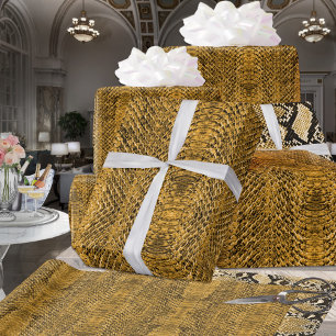 Papel De Regalo Piel de serpiente Gold Viper