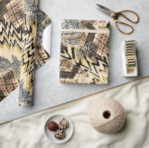 Papel De Regalo Piel de serpiente, tigre