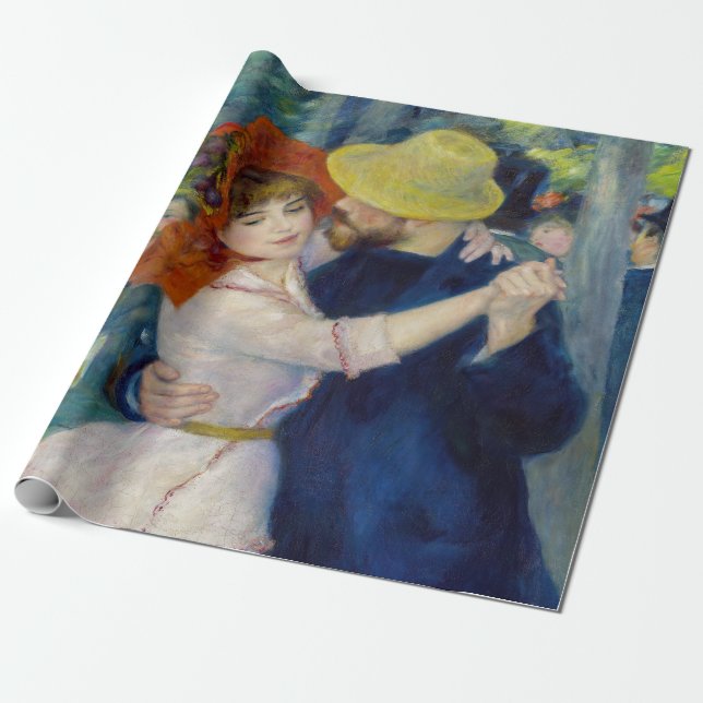 Papel De Regalo Pierre-Auguste Renoir - Baile en Bougival (Desenrollado)