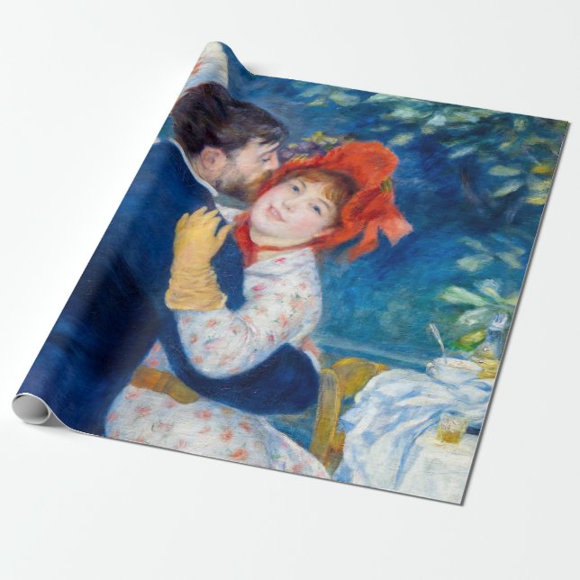Papel De Regalo Pierre-Auguste Renoir - Baile rural (Desenrollado)