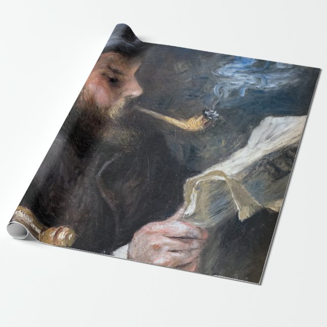 Papel De Regalo Pierre-Auguste Renoir - Claude Monet Reading (Desenrollado)