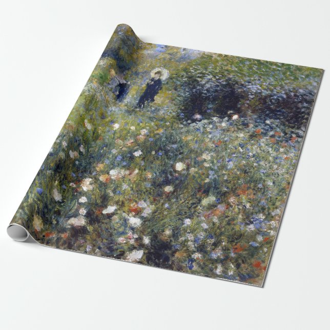 Papel De Regalo Pierre-Auguste Renoir con una sombrilla (Desenrollado)