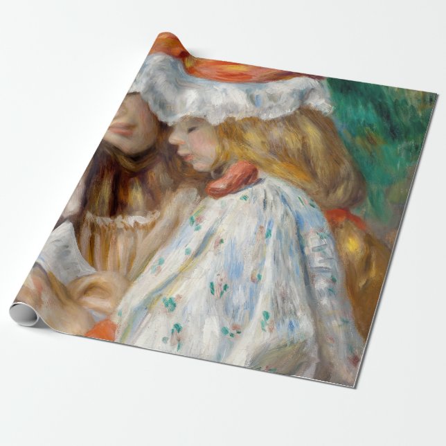Papel De Regalo Pierre-Auguste Renoir - Dos Chicas leyendo (Desenrollado)