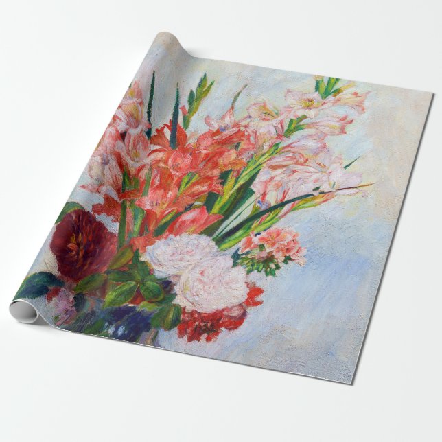 Papel De Regalo Pierre-Auguste Renoir - Gladioli (Desenrollado)