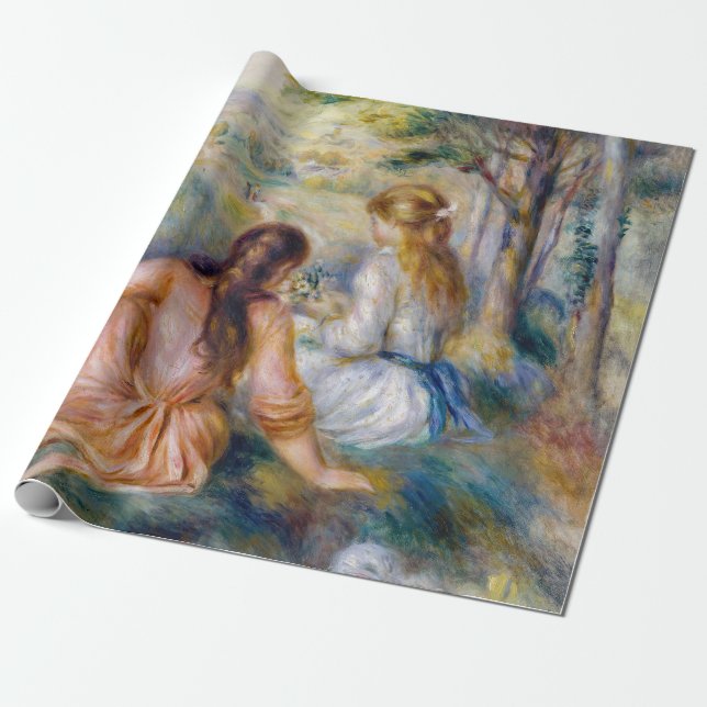 Papel De Regalo Pierre-Auguste Renoir - In the Meadow (Desenrollado)