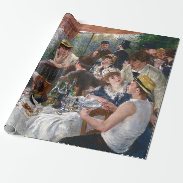 Papel De Regalo Pierre-Auguste Renoir - Luncheon del Fiesta de Boa (Desenrollado)